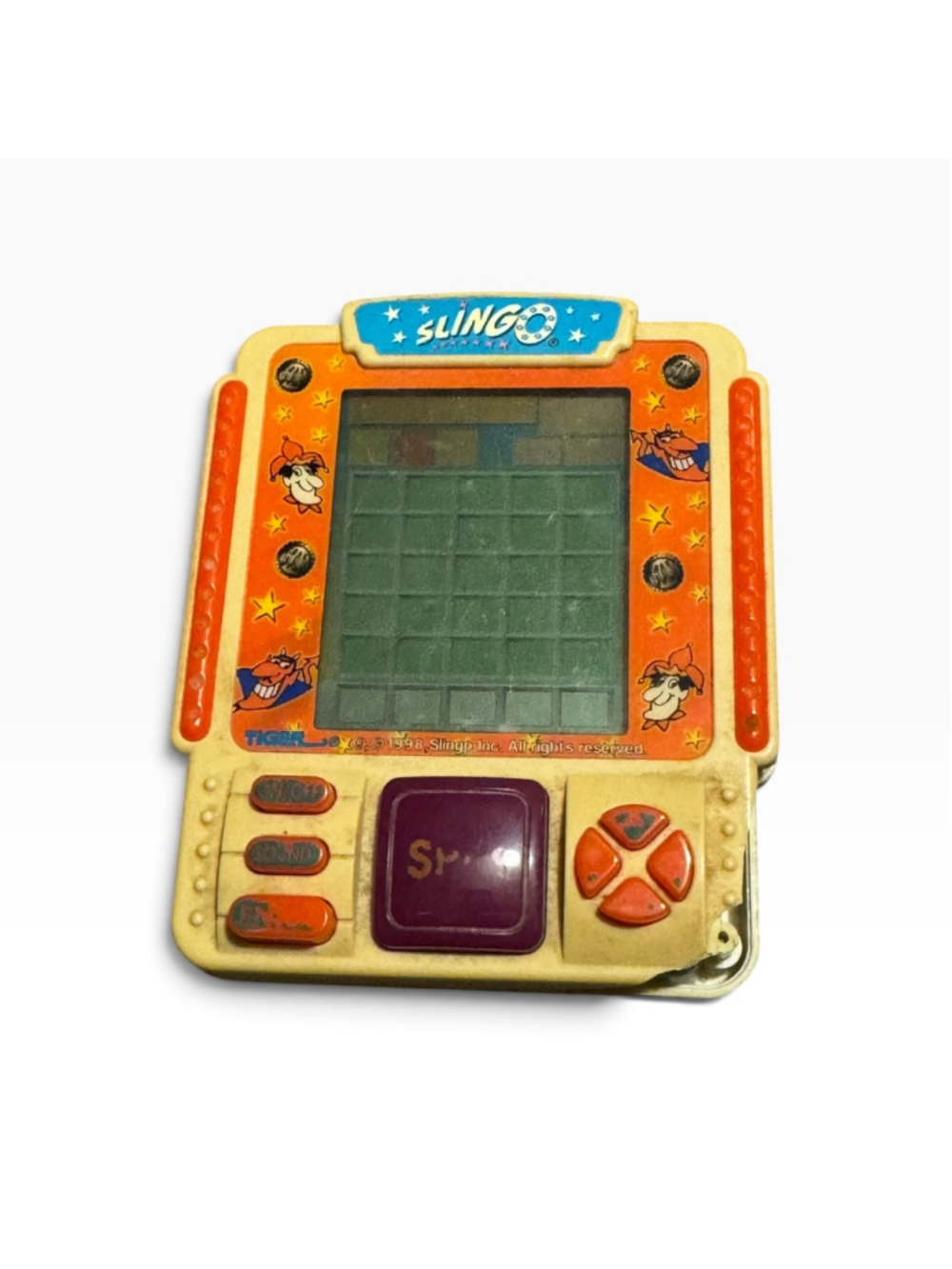 Vintage Tiger Electronics Slingo Handheld Game Beige Orange One Size For parts